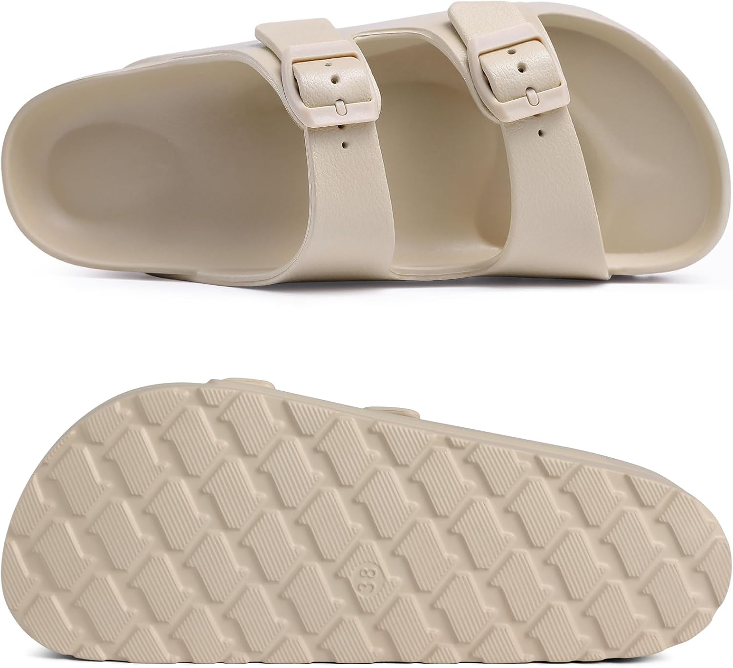 Women's Chunky Slip-On Foam Walking Sandals - Image 4