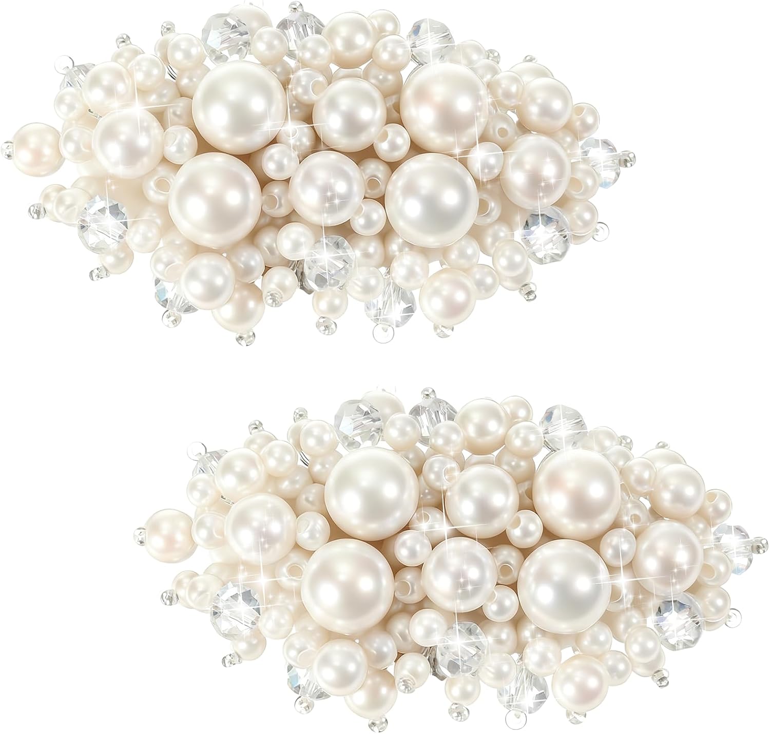 Pearl Shoe Clips for Dress Shoes, 1 Pair