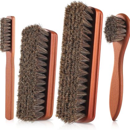 Horsehair Shoe Shine Brush Set