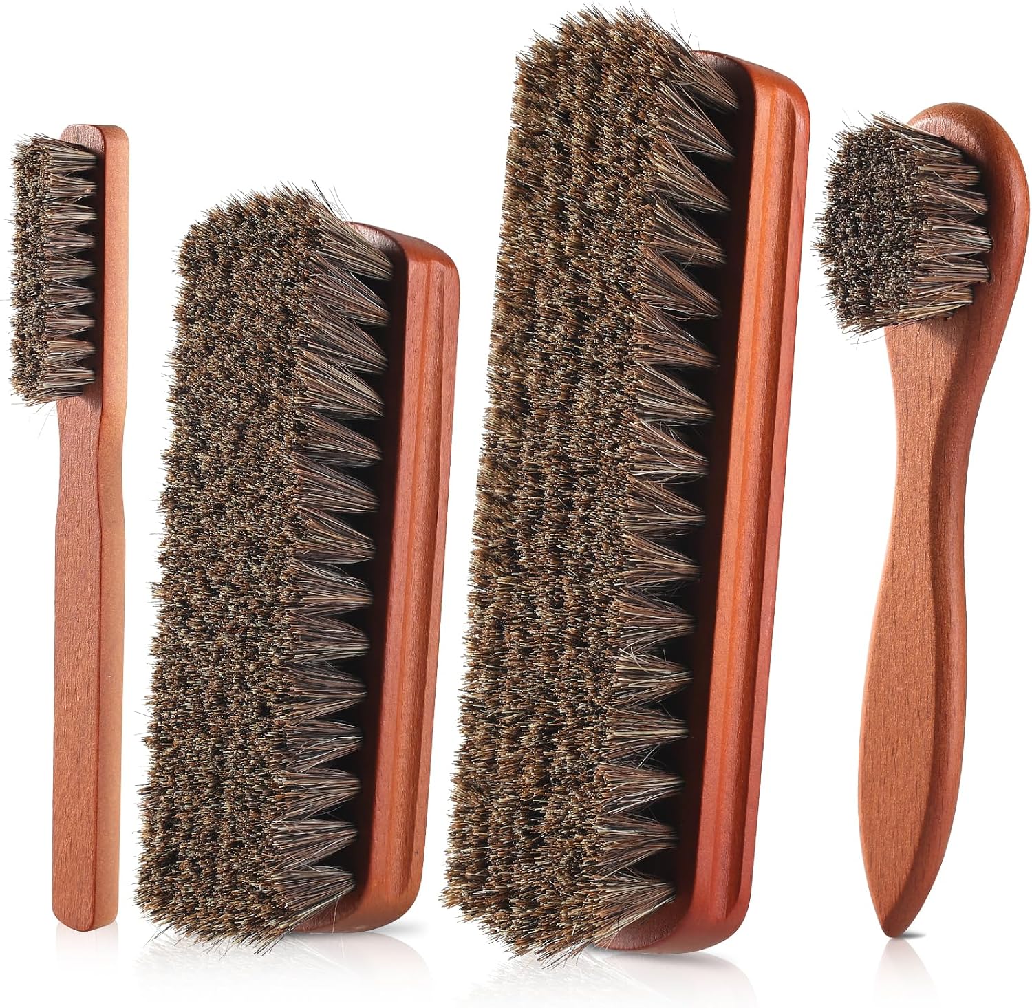 Horsehair Shoe Shine Brush Set